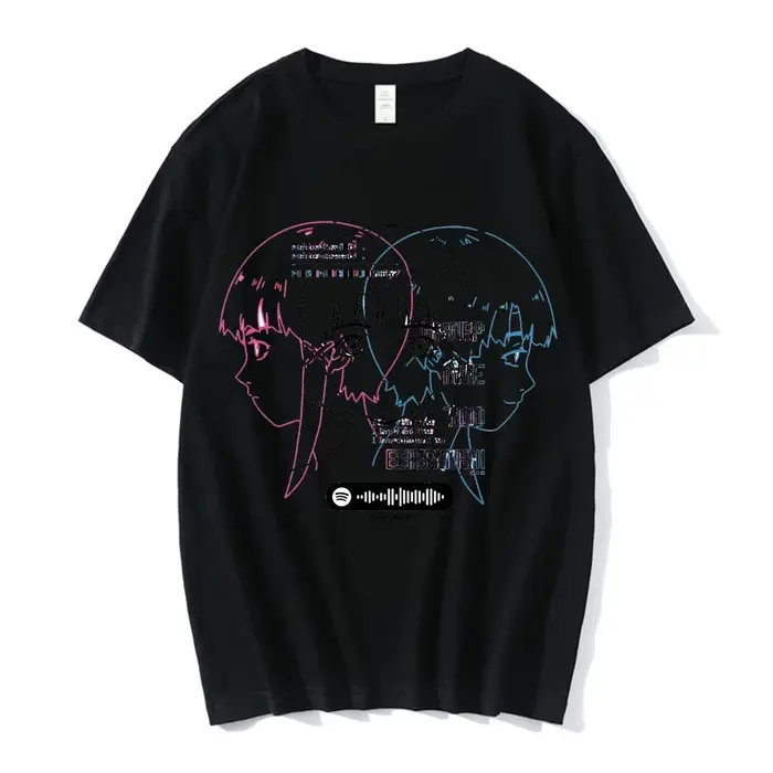 Anime expériences en série Lain T-Shirt hommes femmes graphique t-shirts unisexe Iwakura Manga fille