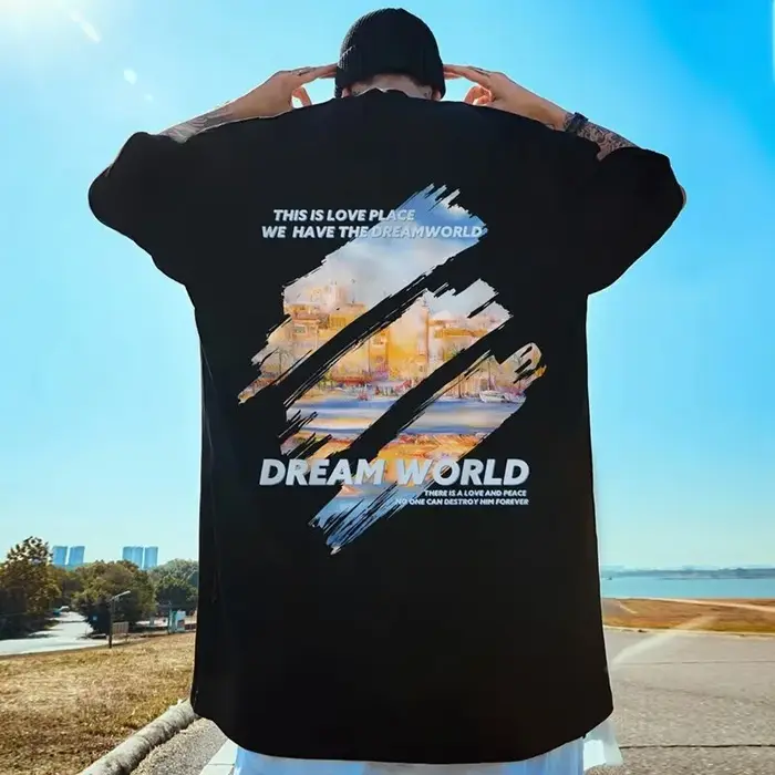 T-shirt à manches courtes et col rond pour hommes et femmes