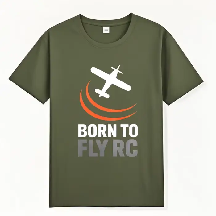 Mode été pour son t-shirt Born To Fly Rc avion Logo à manches courtes entraînement col rond