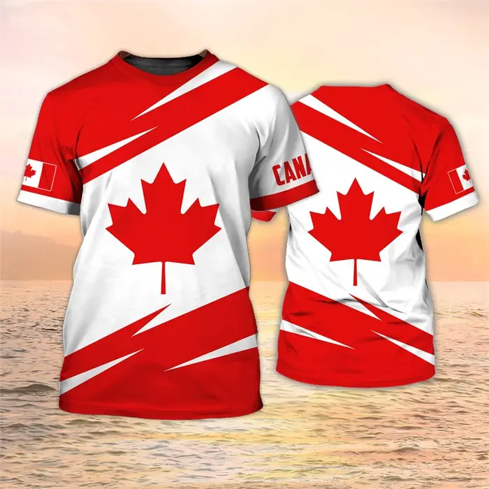 T-shirt drapeau du Canada pour homme