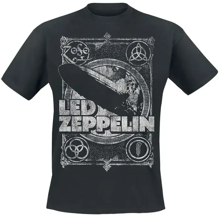 T-Shirt avec Logo Led Zeppelin Band