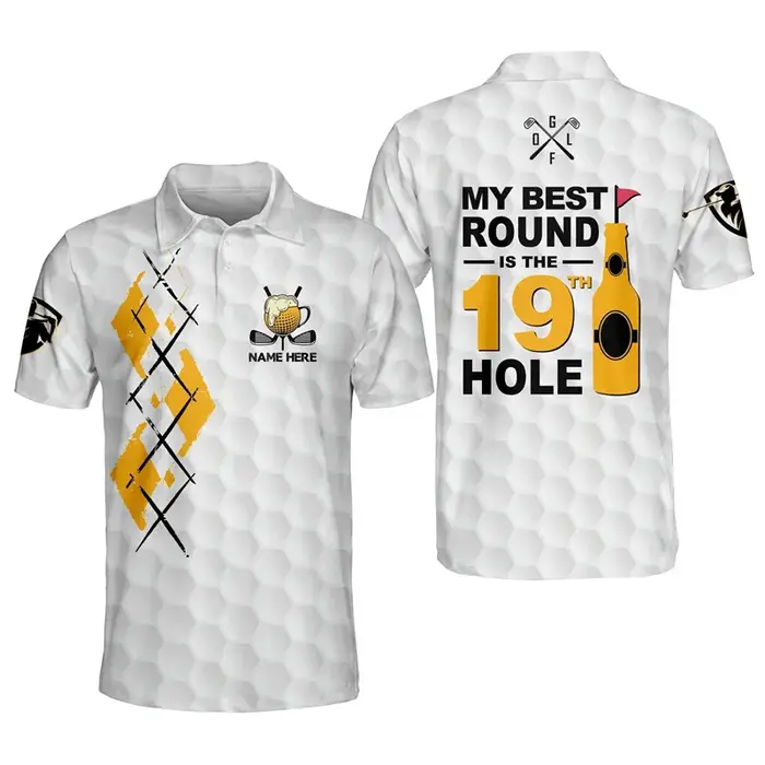 Polo à manches courtes Skull Talk Birdie To Me pour hommes et femmes