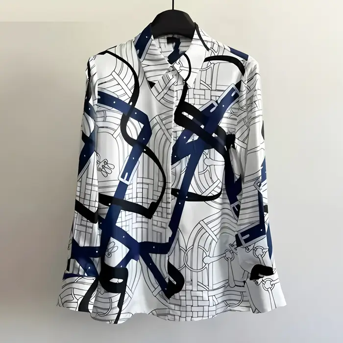 ZAROY chemise en Satin de luxe haut pour femme printemps à manches longues chemisier mince