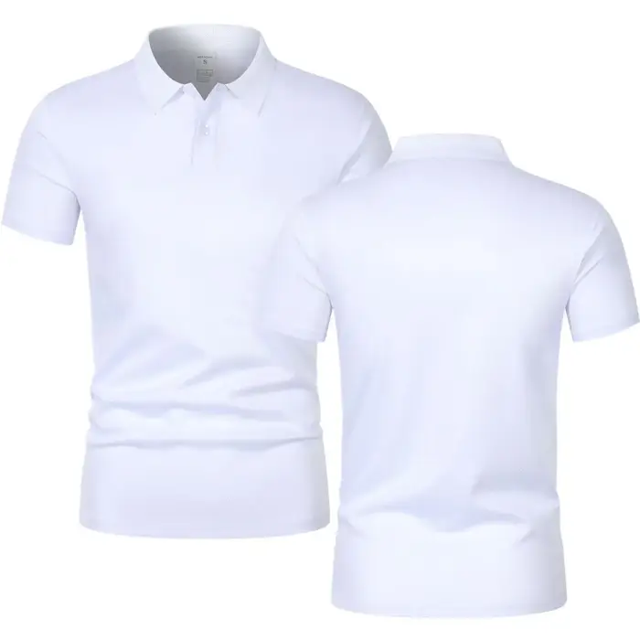 2025 Polo de couleur unie ultra-léger pour hommes, chemise respirante à séchage rapide, anti-transpi