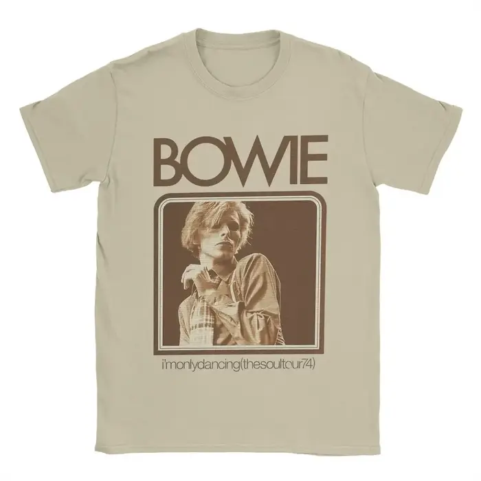 David Bowie chanteur graphique hommes T-shirt haute qualité coton à manches courtes col rond hauts femmes t-shirts
