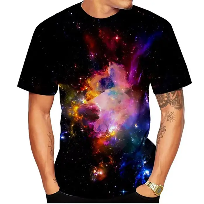 T-shirt galAct de l'espace pour hommes et femmes, impression 3D, astronome drôle, Cool Respzed, Hara