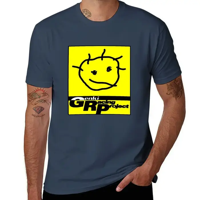 GENKI - T-shirt Racing Project, t-shirt de travail décontracté et résistant