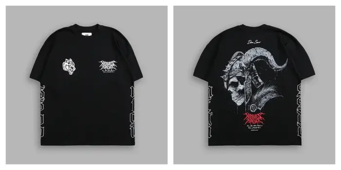 DARC EINHERJAR - T-shirt surdimensionné noir pour hommes, style gothique Y2k, à manches courtes, Har