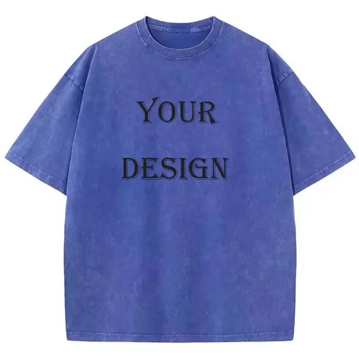 T-shirt unisexe 100% coton lavé
