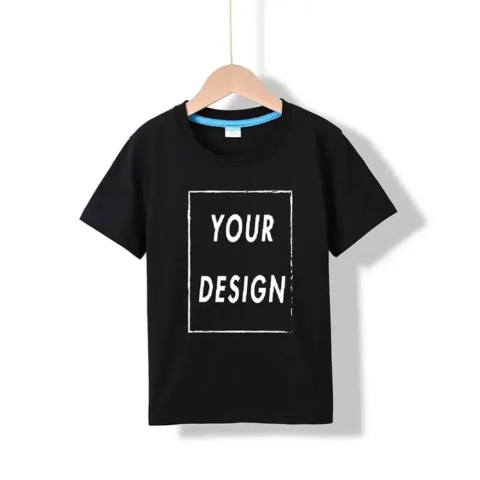 T-shirt personnalisé 100% pur coton pour enfants