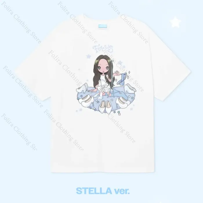 2025 Hearts2Hearts Album FOCUS série T-shirt imprimé