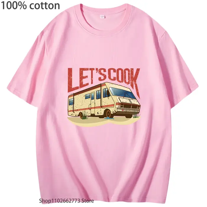 Fauuny Breaking Bad T-shirt permet de cuisinier imprimer t-shirts hommes Hip Pop hauts col rond à manches courtes