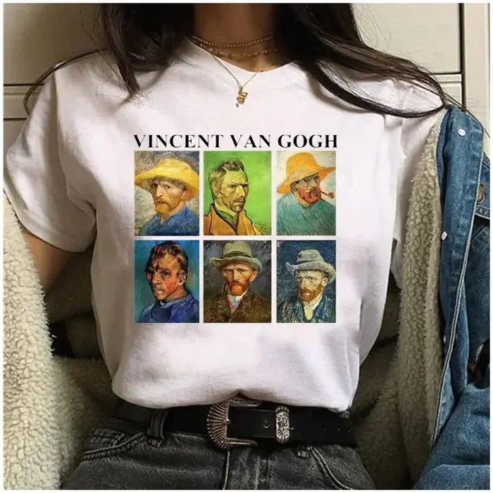 Offre spéciale T-Shirt femmes Van gogh imprimé femme