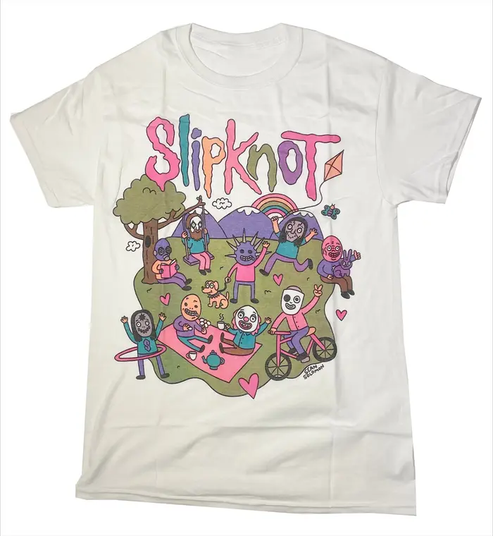 T-shirt graphique CUTE SLIPKNOT 100% coton