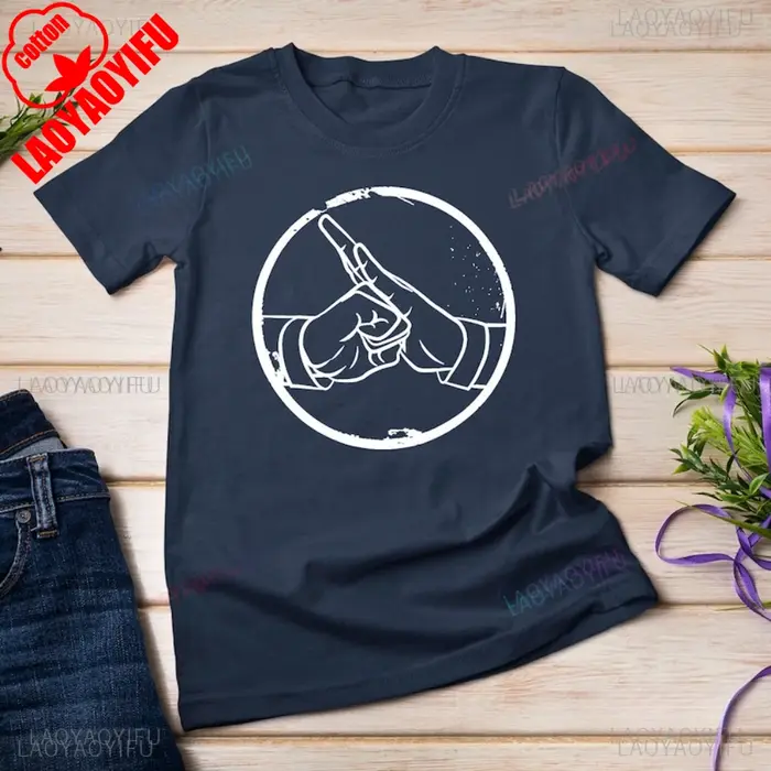 Kung Fu Art Martial Shaolin moine main salut T-Shirt décontracté mode ample Harajuku homme