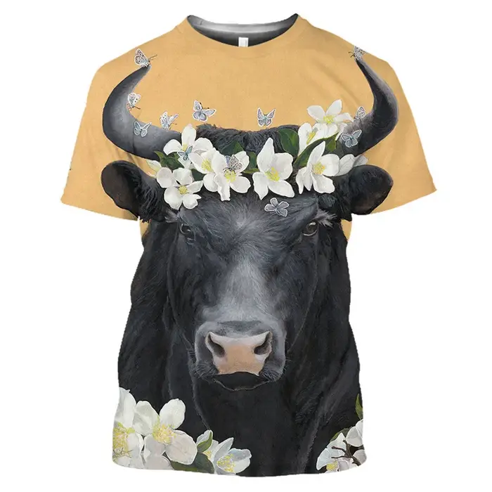 T-shirt graphique taureau d'Espagne pour hommes et femmes
