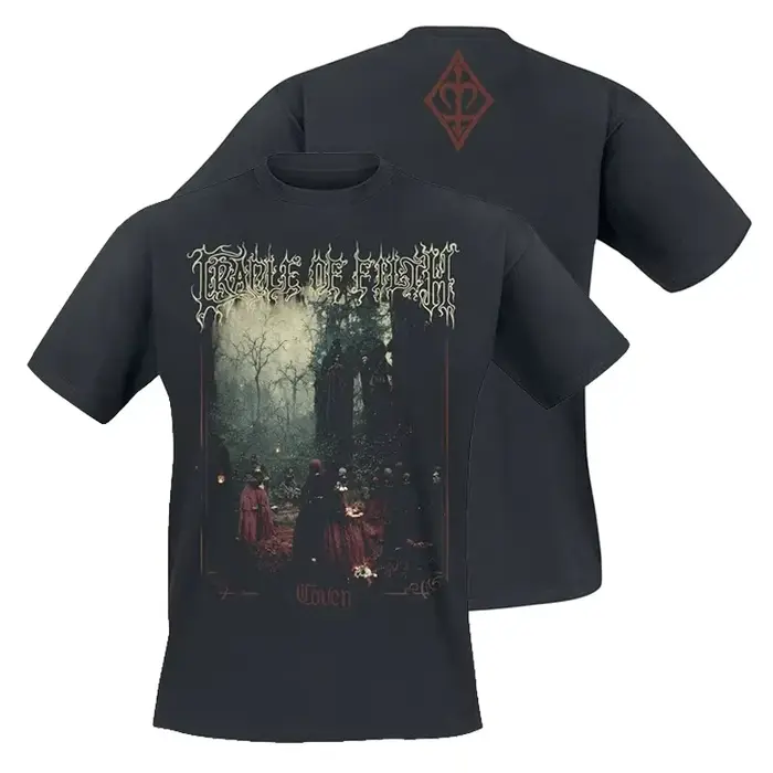 Cradle of Filth Band Extreme Gothic Black Metal T-shirt décontracté en coton avec motif pour hommes et femmes
