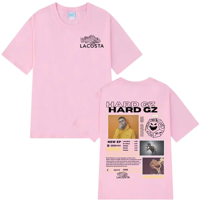 Rappeur dur GZ Tour 2025 Merch T-shirt hommes Hip Hop mode coton à manches courtes T-shirts Vintage surdimensionné T-shirt haut Streetwear