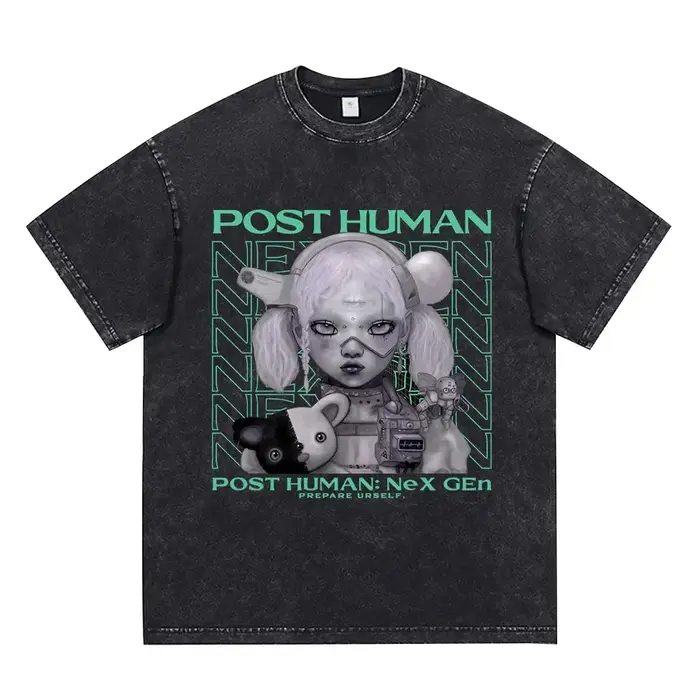 Metal Core Band BringMe The Horizon Album Post Human Nex Gen Vintage lavé T-shirts BMTH