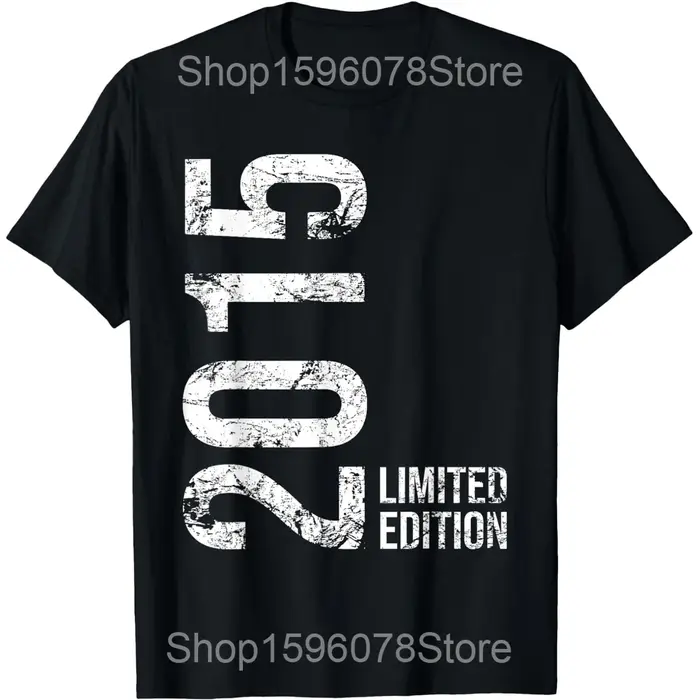 11e anniversaire 11 ans fille garçon 2015 t-shirts hommes pur coton Humor Streetwear t-shirt à manches courtes unisexe vêtements amples