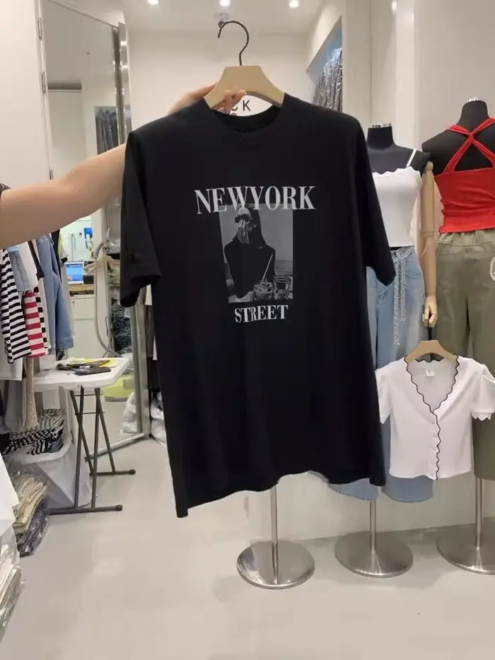T-shirt graphique New York Street Fashion pour femme
