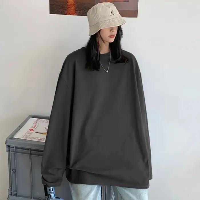T-Shirt à manches longues en coton pour femmes