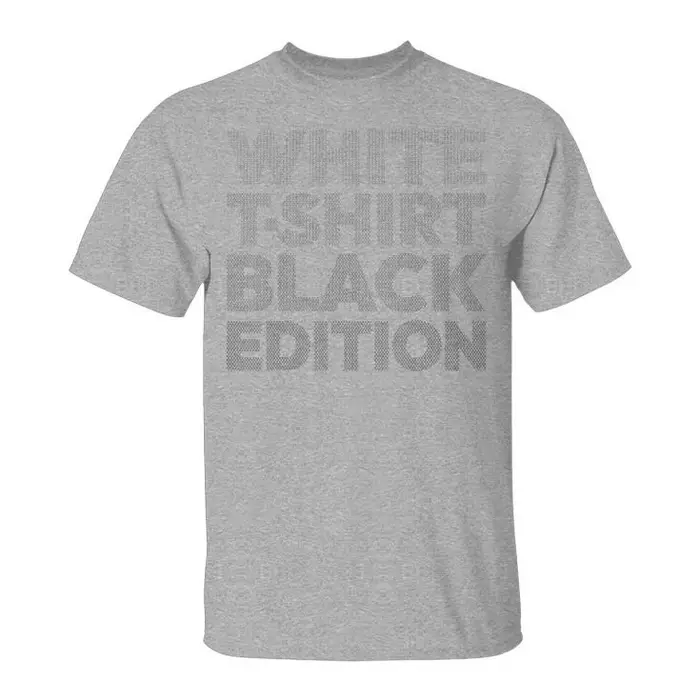 Nouveauté T-shirt blanc édition noire pour homme