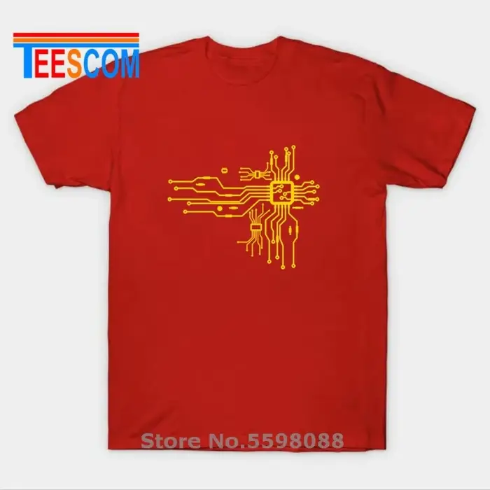T-Shirt à Manches Courtes en Coton pour Homme