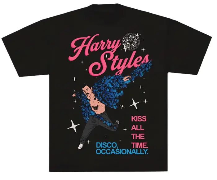 Harry Styles Together, Together Tour 2026 Kiss Disco Nouveau t-shirt 100% coton unisexe pour hommes 