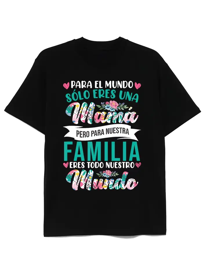 T-shirt graphique pour la fête des mères espagnole