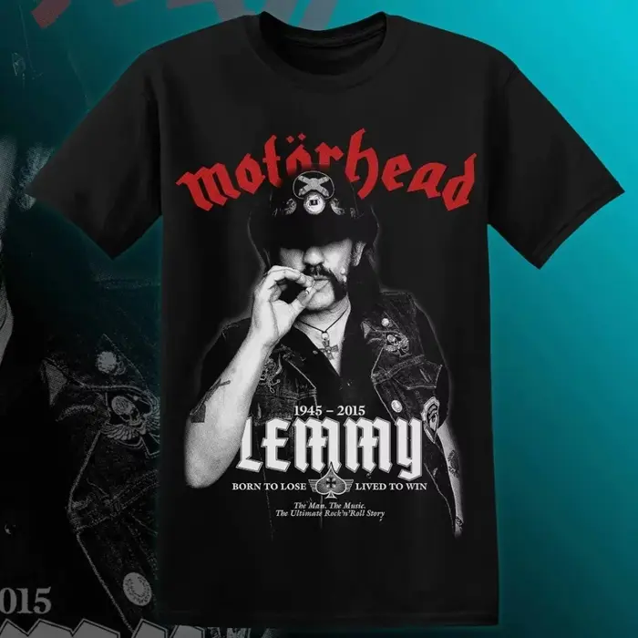 T-shirt MOTÖRHEAD LEMMY pour hommes et femmes