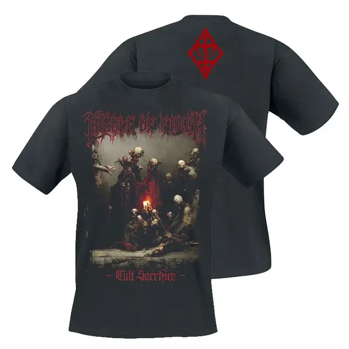 T-shirt à manches courtes 2026 Cradle of Filth Band's Extreme Gothic Black Metal Rock Dark American