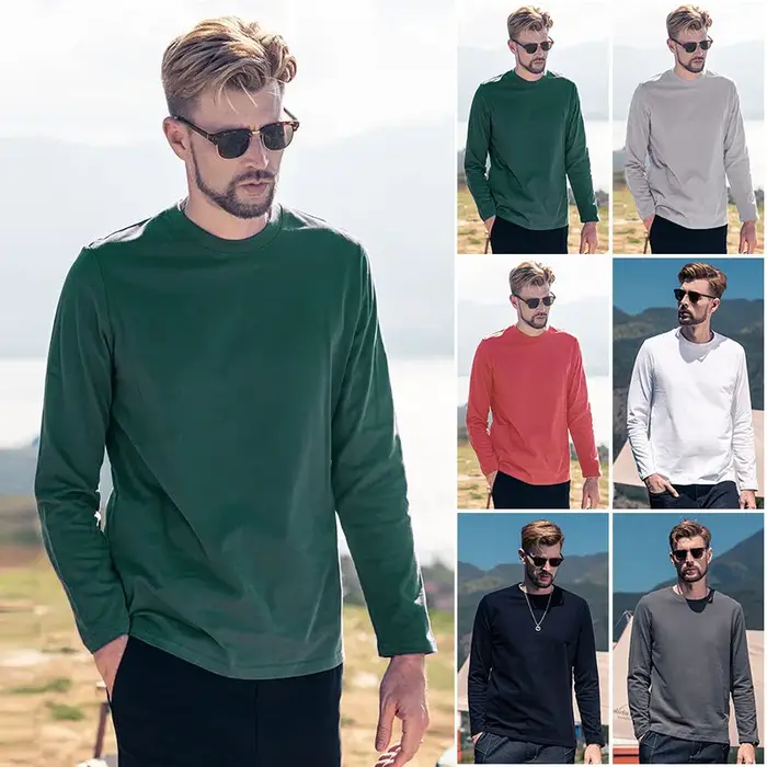 T-shirt à manches longues pour homme grande taille