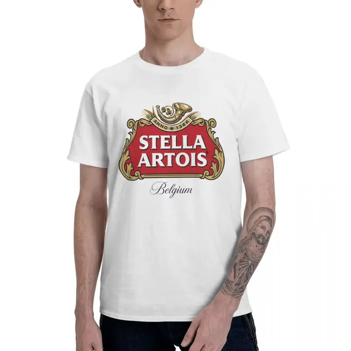 T-shirt à col rond en pur coton pour hommes