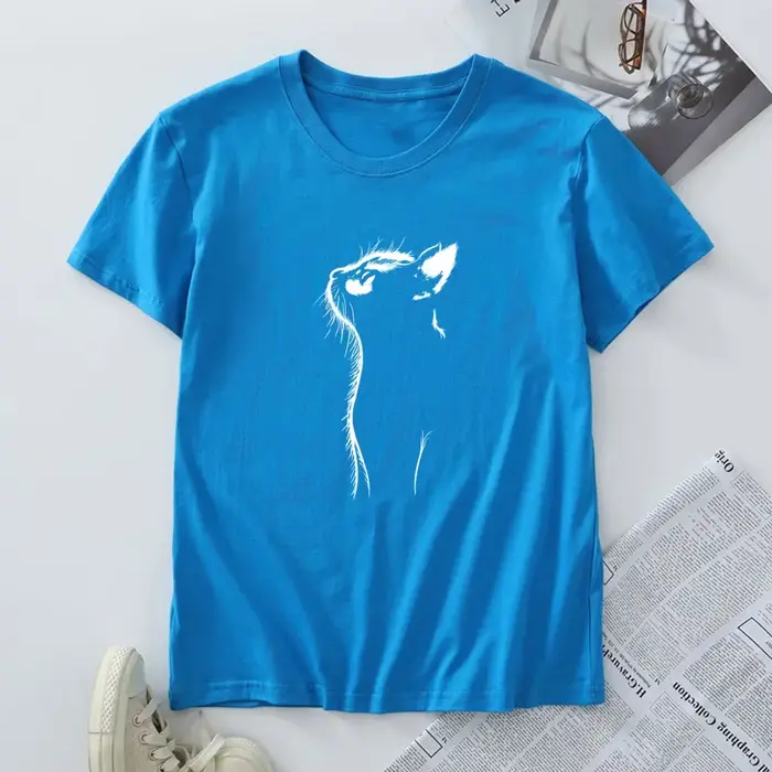 T-shirt surdimensionné à manches courtes pour femmes