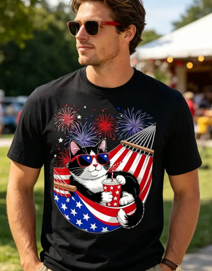 T-shirt graphique Best Cat Dad Ever