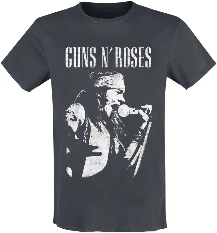 T-shirt rétro Guns N' Roses en coton pour hommes et femmes, Streetwear d'été