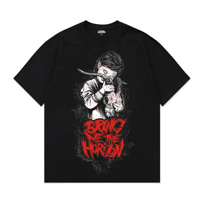 Bring Me The Horizon Count Your Blessings Goat Girl T-shirt 100% coton pour hommes et femmes, T-shir