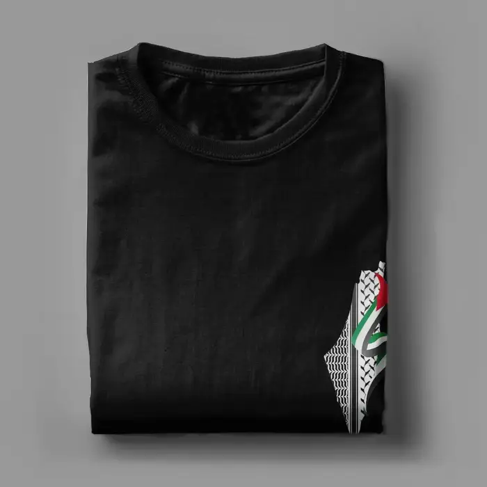 Tatreez palestinien T-Shirts hommes femmes Palestines Kufiya Keffiyeh drôle pur coton t-shirt à manches courtes