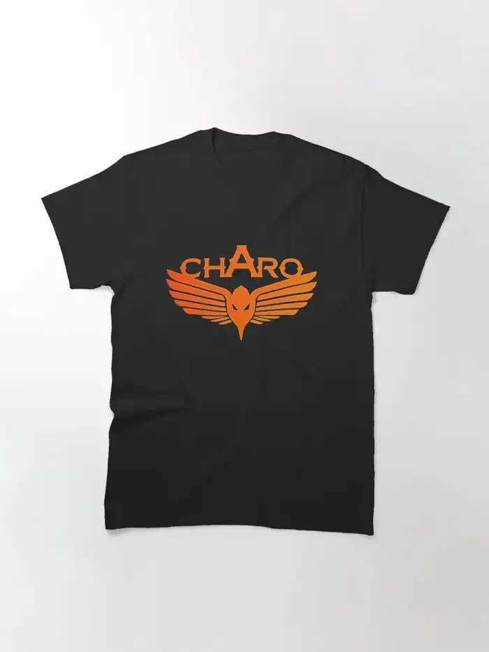 T-shirt unisexe en coton à manches courtes avec logo Charo Niska Wing