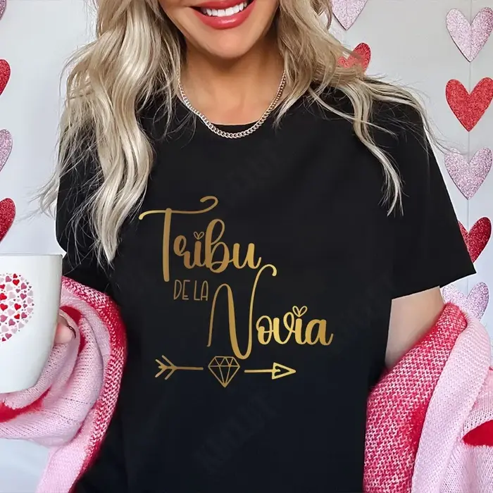 Filles espagnoles Bachelorette poule fête T-Shirt équipe mariée