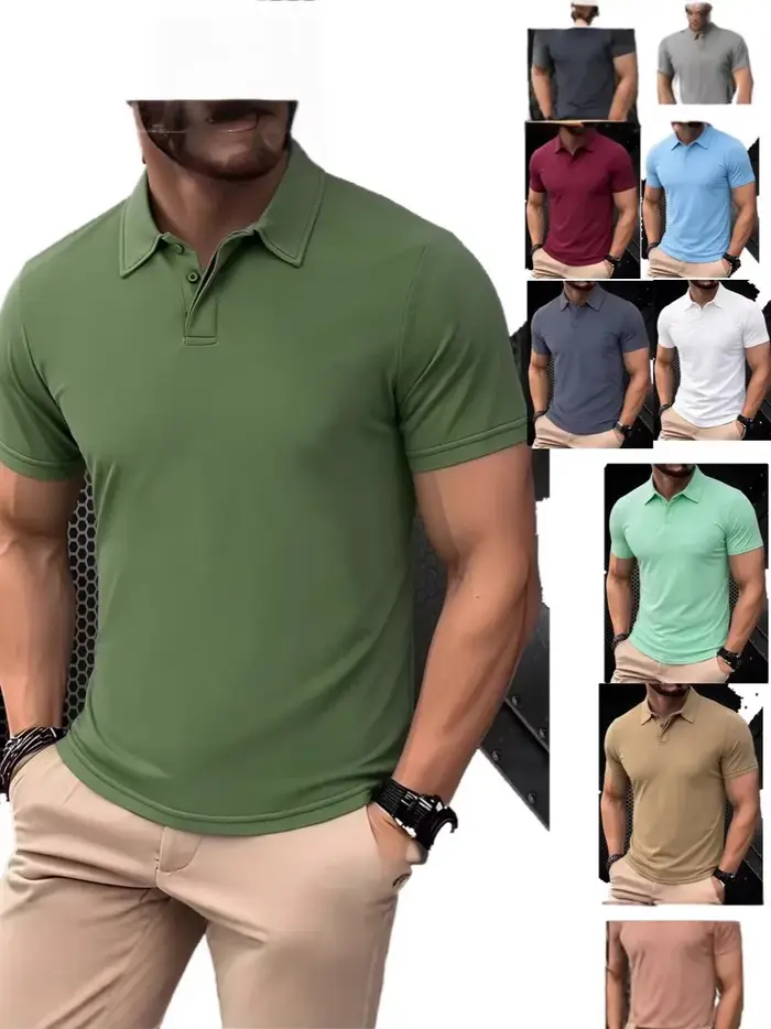 Polo pour homme, nouveau style d'été
