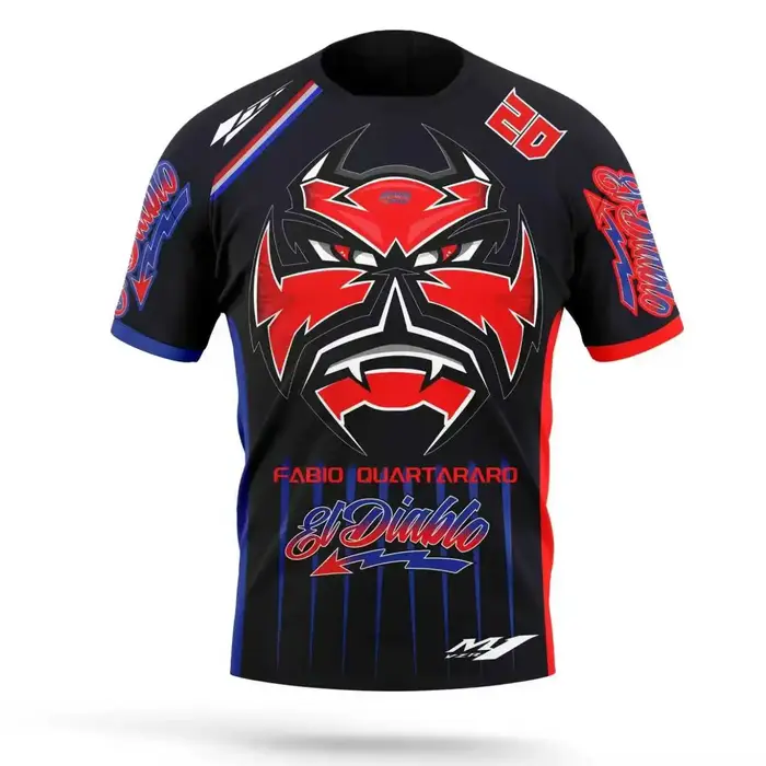 Nouvelle Moto de Course 2026 No. T-shirt à manches courtes pour hommes et femmes