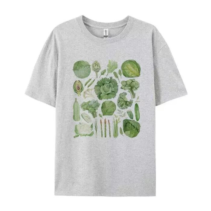 T-shirt graphique vintage à motif végétal