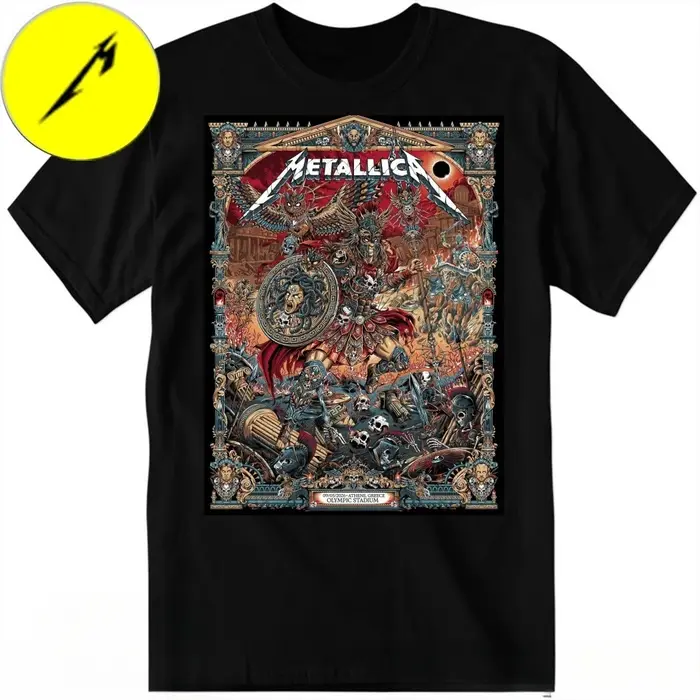 T-shirt graphique en coton Metallica M72 Dublin 2026 72 Seasons Tour Dates Pop Up Merch Band pour hommes et femmes