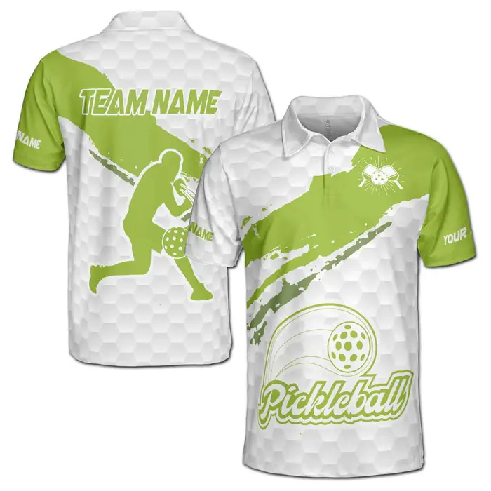 Polo de pickleball personnalisé avec nom