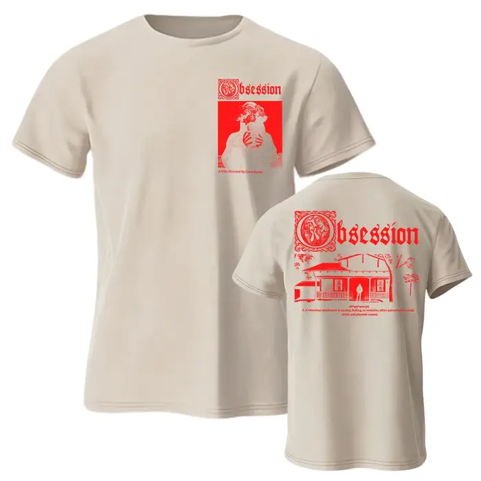 T-shirt « Movie Obsession I Love You » en coton pour l'été