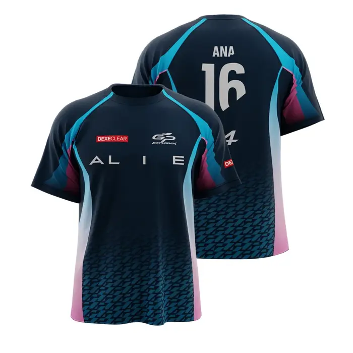 Été impression 3D GP3 EXPLORER Fans uniformes de l'équipe hommes femmes respirant été course col rond manches courtes décontracté T-shirts hauts