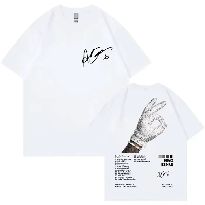 T-shirt de l'album Iceman du rappeur Drake