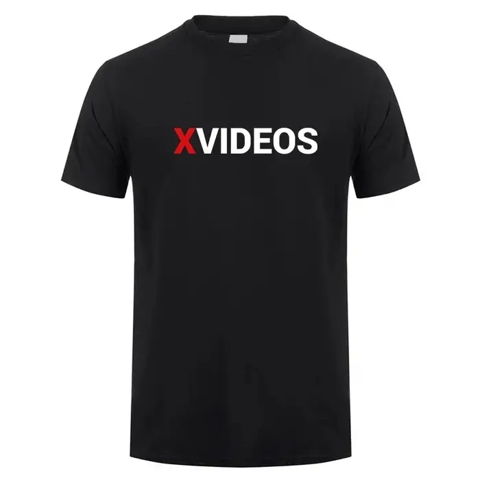 Xvideos T-shirt d'été en coton à manches courtes pour hommes